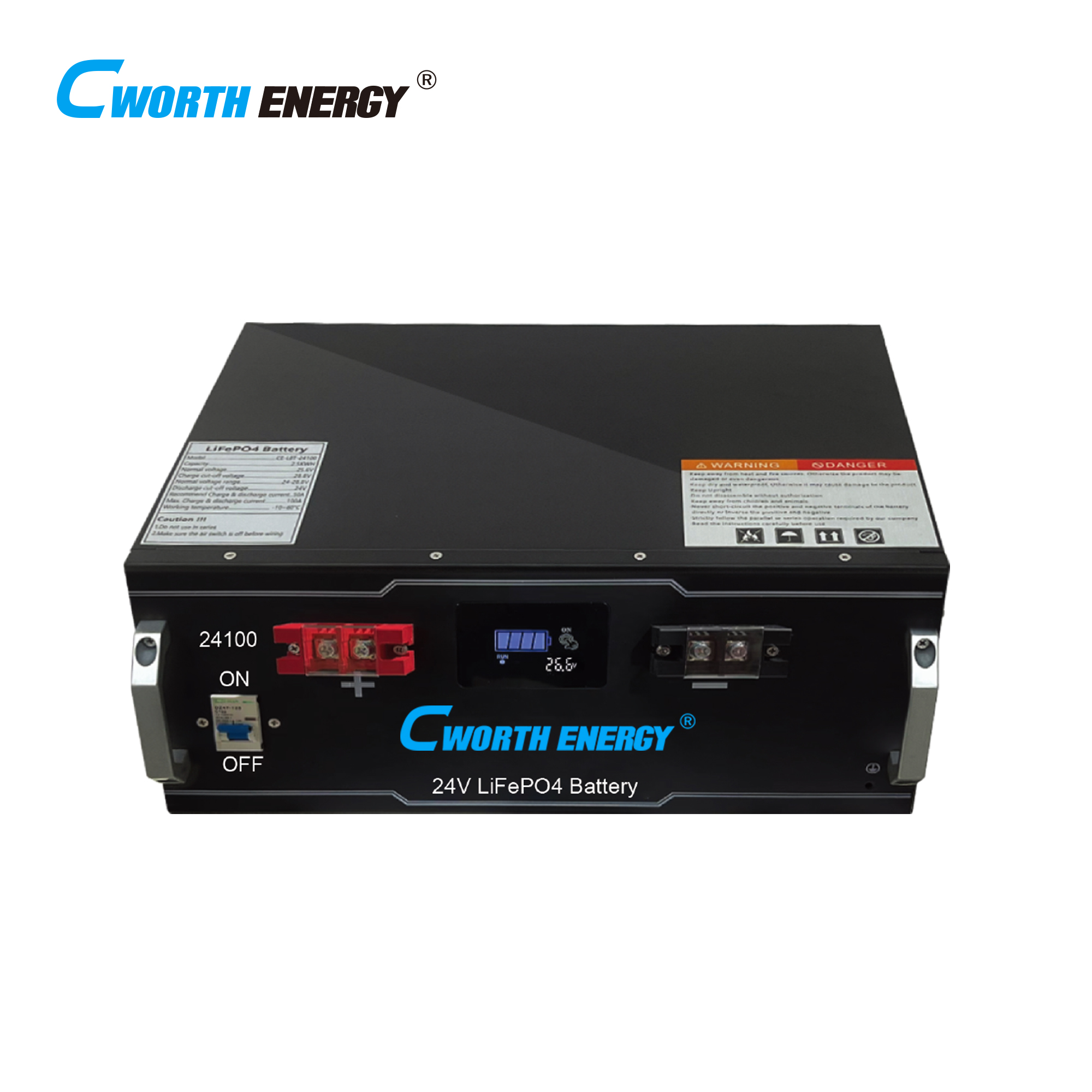 Lithium Battery 12V 24V 48V Solar Energy 100Ah -LBT-24100