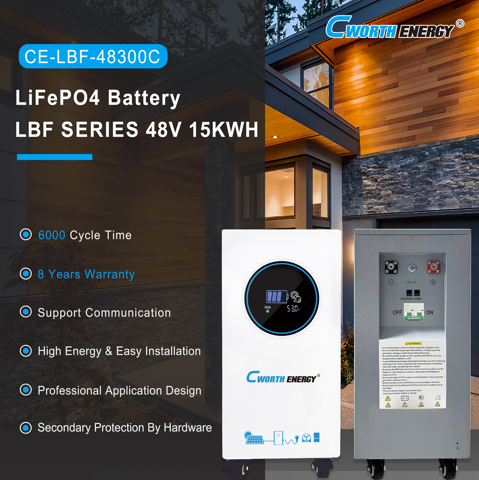 LiFePO4 Battery LBF-48300C - fiche technique